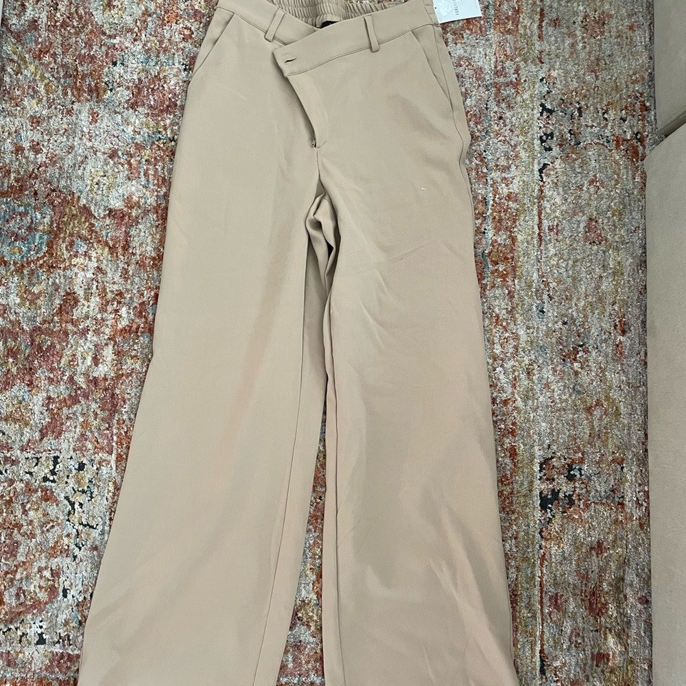 Forever 21 cross button trousers